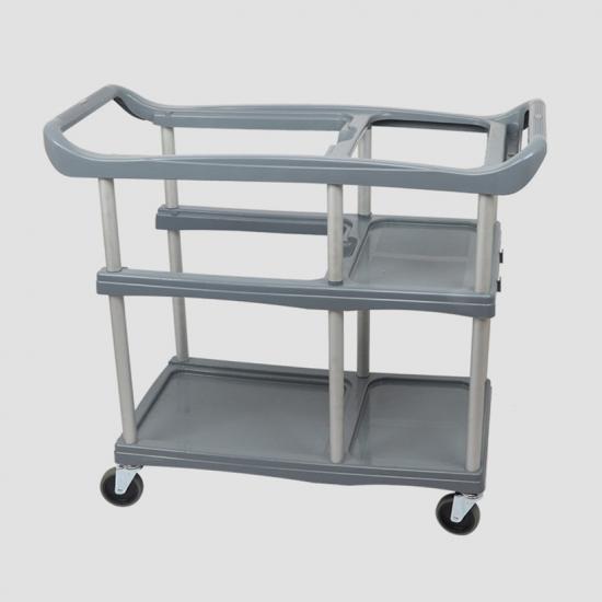 Commercial 3 Shelf Multifunction Cleaning Trolley