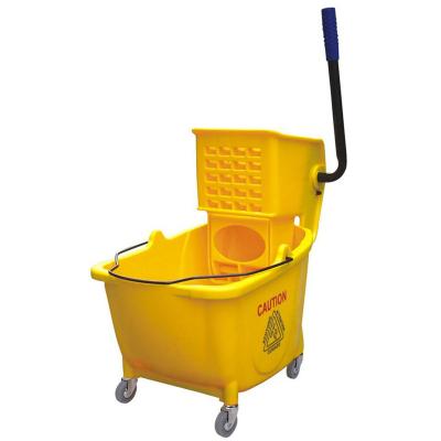 24L plastic side press mop bucket