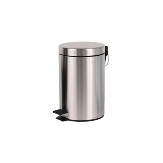 12L stainless steel garbage cans with pedal