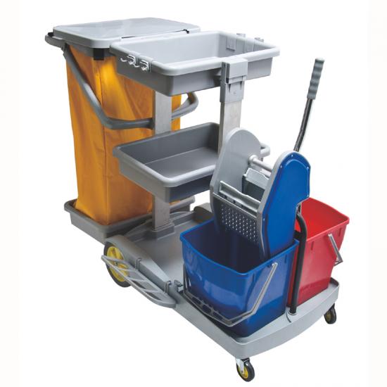 Janitor Cart With Mop Bucket