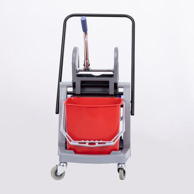 34L 2-Bucket Mop Wringer أدوات تنظيف دلو Wringer Trolley Cart