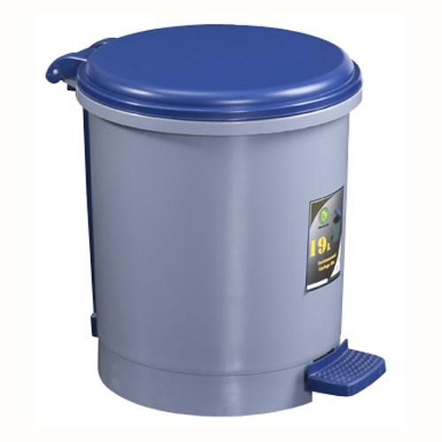  19L Plastic Round Dustbin With Pedal . -gz . Yuegao .